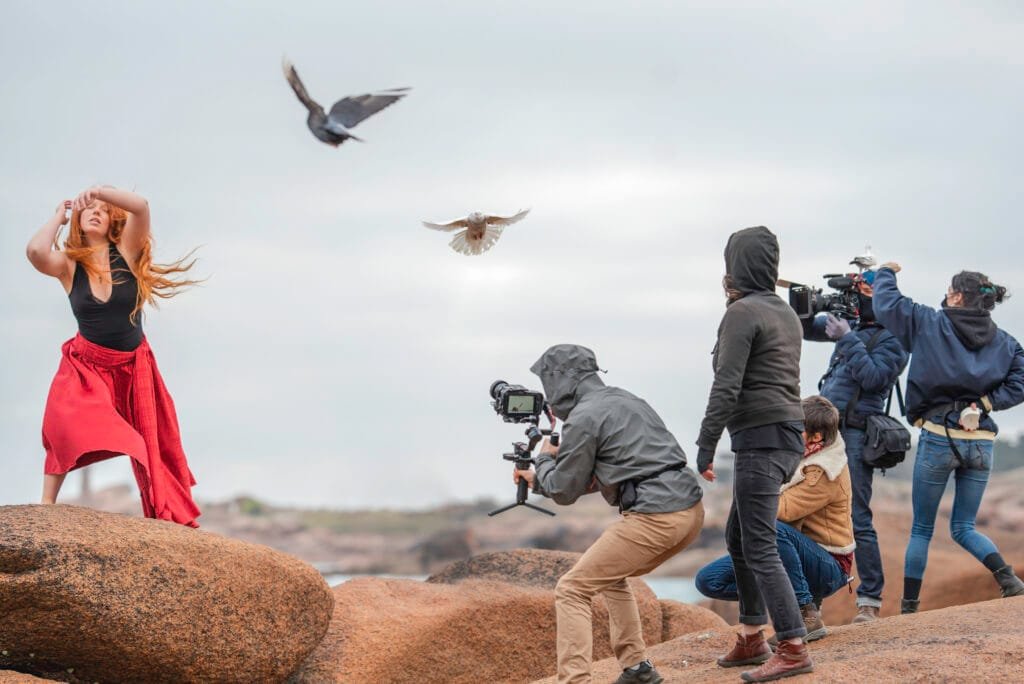 Tournage du film "Les oiseaux et la pluie" - Photo : Morgane Garabedian