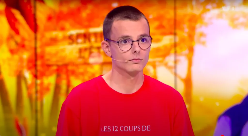 Emilien lors de sa première émission en septembre 2023